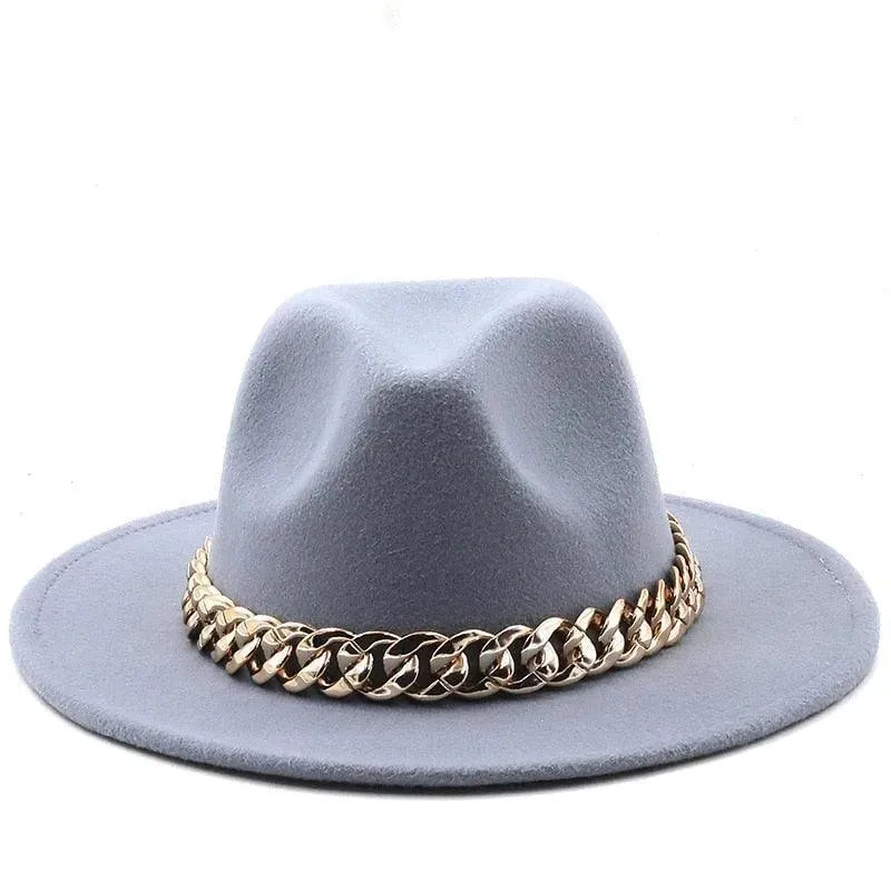 Luxury Fedora Hat With Chain - Fedora Hat - LeStyleParfait