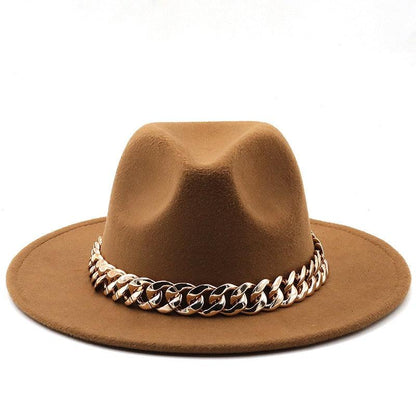 Luxury Fedora Hat With Chain - Fedora Hat - LeStyleParfait Kenya