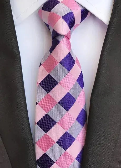 Luxury Silk Necktie, Striped, Plaid - Necktie | LeStyleParfait-Necktie