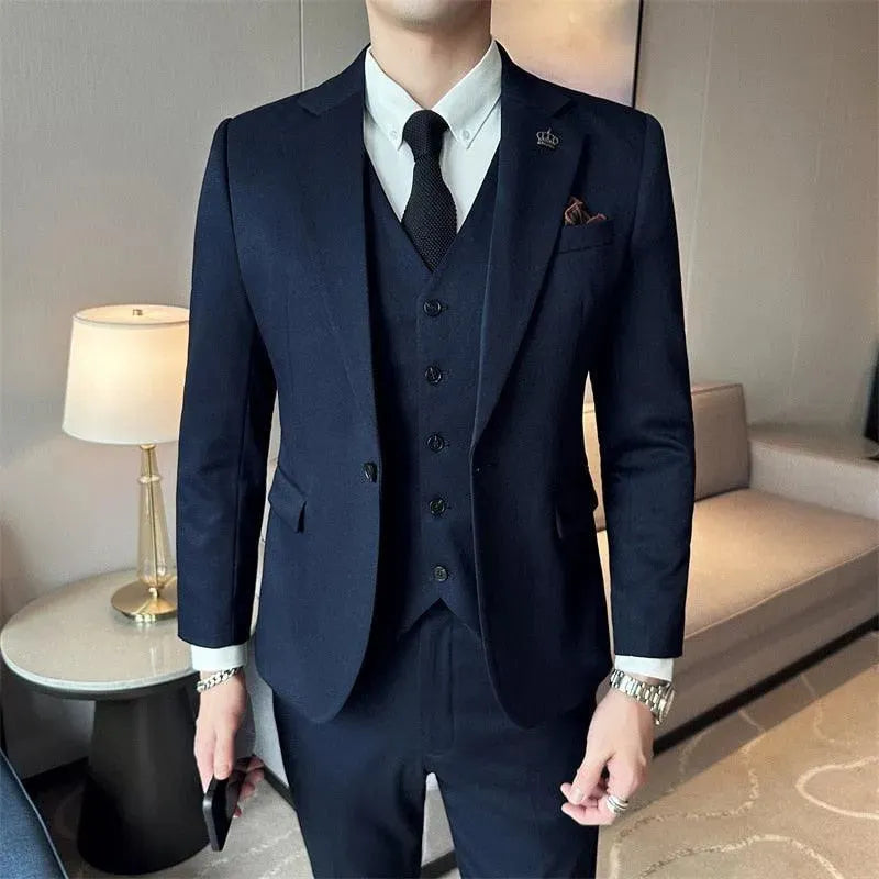 Marco Formal Business Three Piece Suit - Three Piece Suit - LeStyleParfait