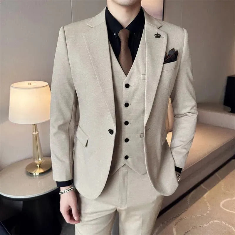 Marco Formal Business Three Piece Suit - Three Piece Suit - LeStyleParfait