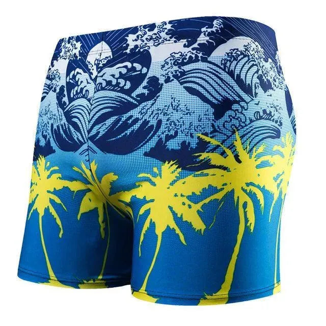 Men Abstract Swim Shorts fashion image