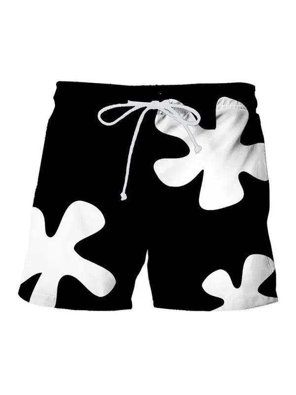 Men Abstract Swim Shorts fashion image