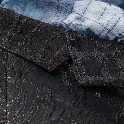 Men Blazer - Black Sequin Blazer - Sequin Blazer - LeStyleParfait