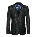 Men Blazer - Black Sequin Blazer - Sequin Blazer - LeStyleParfait