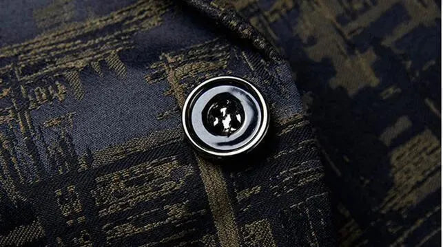 Men Blazer - Geometric Blazer - Men's Blazer - LeStyleParfait