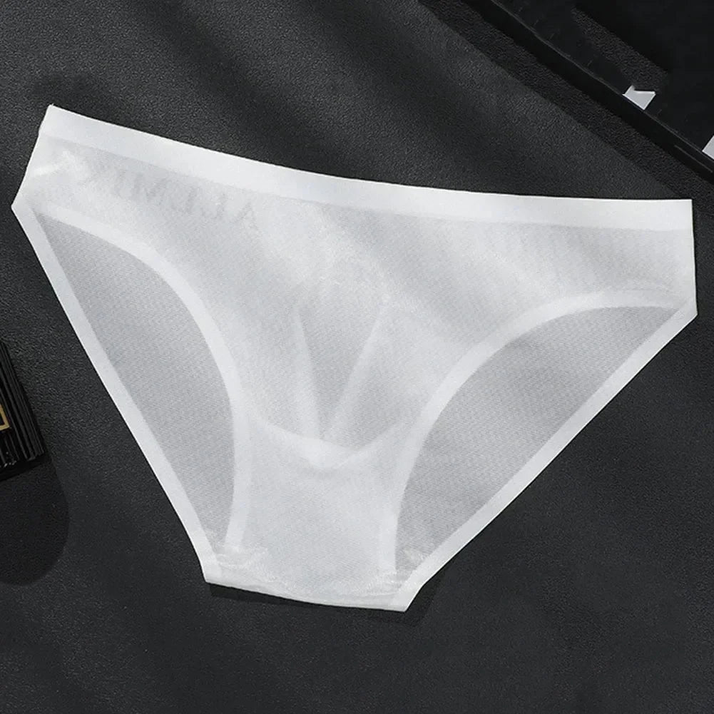 Men Briefs Sexy Soft U Convex Thong Bikini Low Waist Underwear Panties Swimwear Lingerie Classic Basics High Elastic Underpants