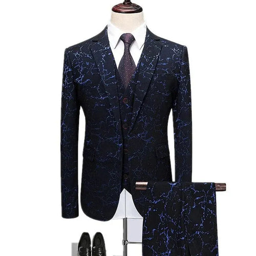 Vincenzo Luxury Galaxy 3- Piece Suit - Three Piece Suit - LeStyleParfait