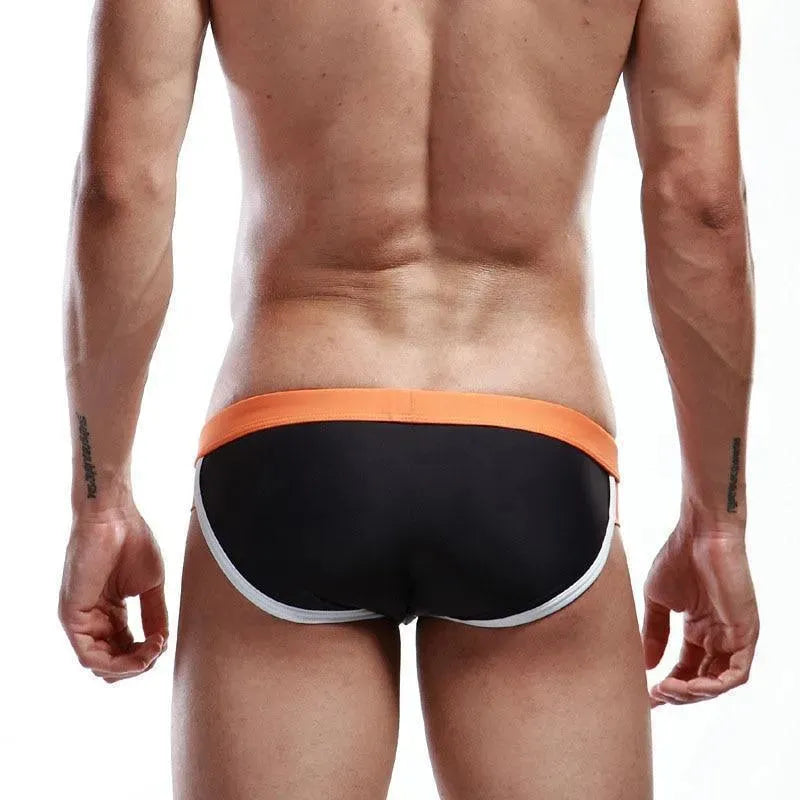 Men Colorblock Swim Briefs fashion image