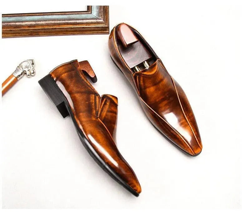 Men Dress Shoes - Mussolini Pointed Shoes - Dress Shoes - LeStyleParfait