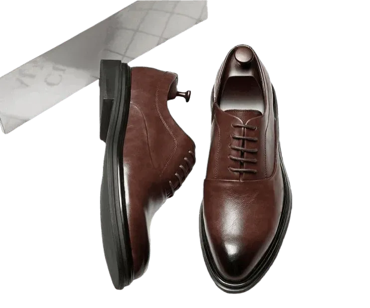 Men Dress Shoes - Ronald Leather Oxford Shoes - Dress Shoes - LeStyleParfait