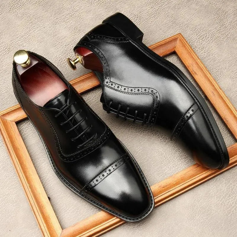 Men Dress Shoes - Russo Luxurious Oxford Shoes - Dress Shoes - LeStyleParfait