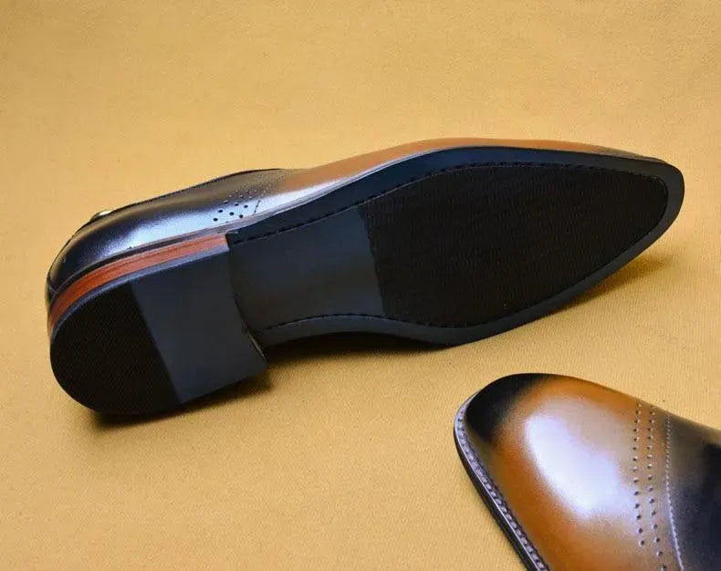 Men Dress Shoes - Salvatore Leather Oxford Shoes - Dress Shoes - LeStyleParfait