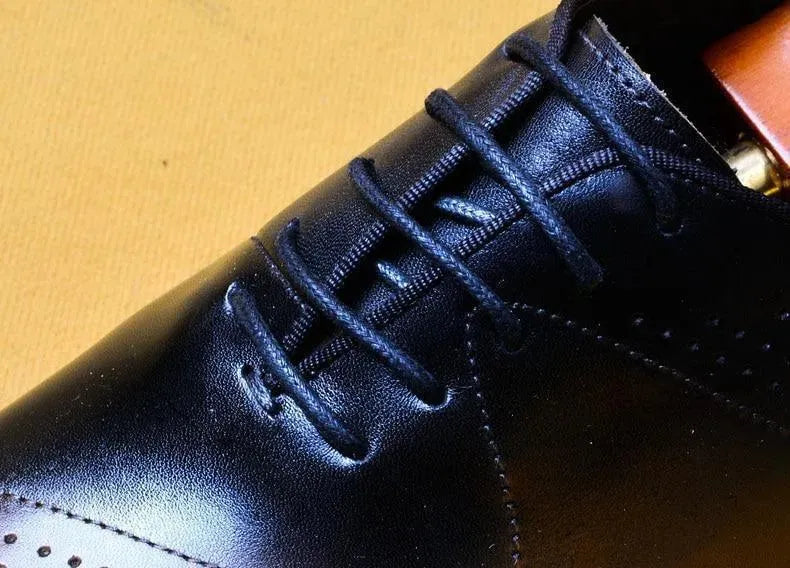 Men Dress Shoes - Salvatore Leather Oxford Shoes - Dress Shoes - LeStyleParfait