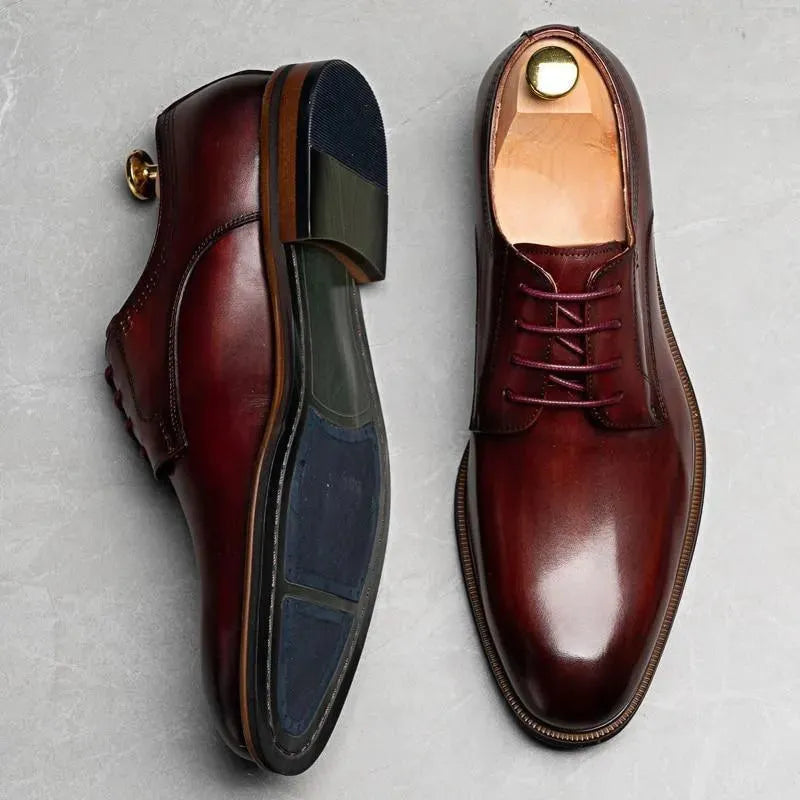 Men Dress Shoes - Samuele Italian Leather Shoes - Dress Shoes - LeStyleParfait