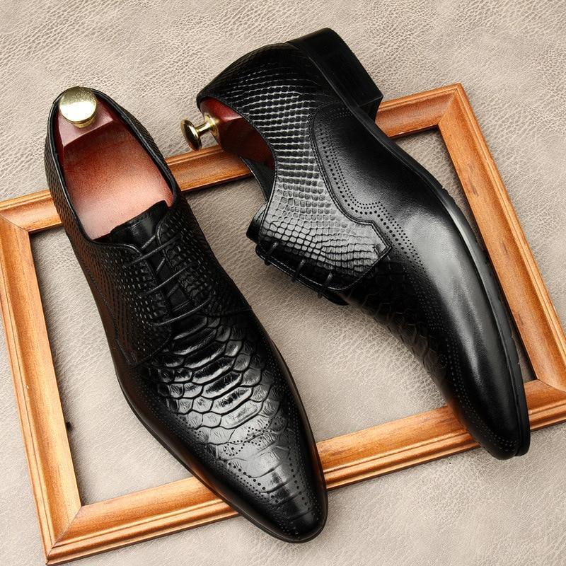 Men  Dress Shoes -  Silvio Serpentine Shoes