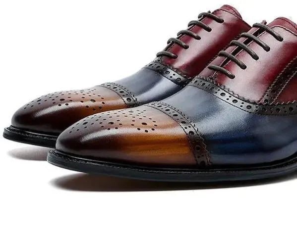 Men Dress Shoes - Timotio Leather Oxford Shoes - Dress Shoes - LeStyleParfait