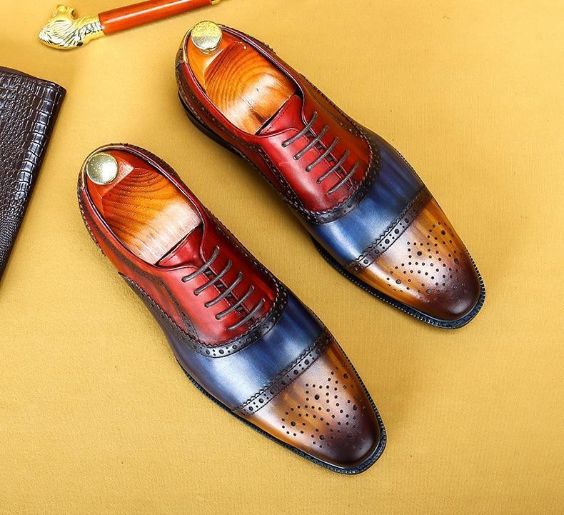 Men  Dress Shoes -  Timotio Leather Oxford Shoes