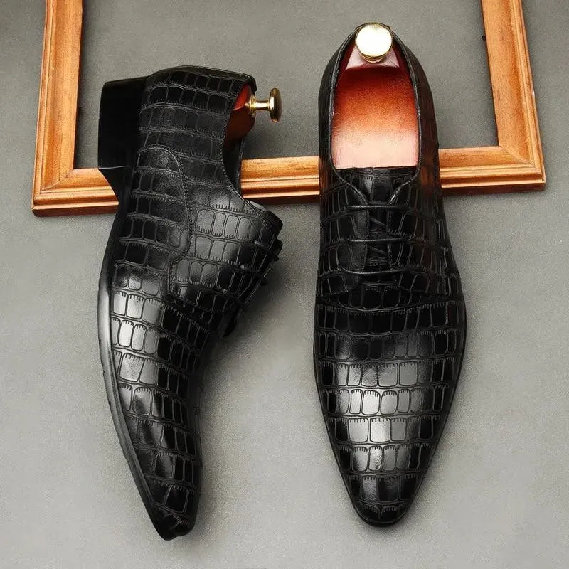 Men Dress Shoes - Wild Leather Shoes - Dress Shoes - LeStyleParfait