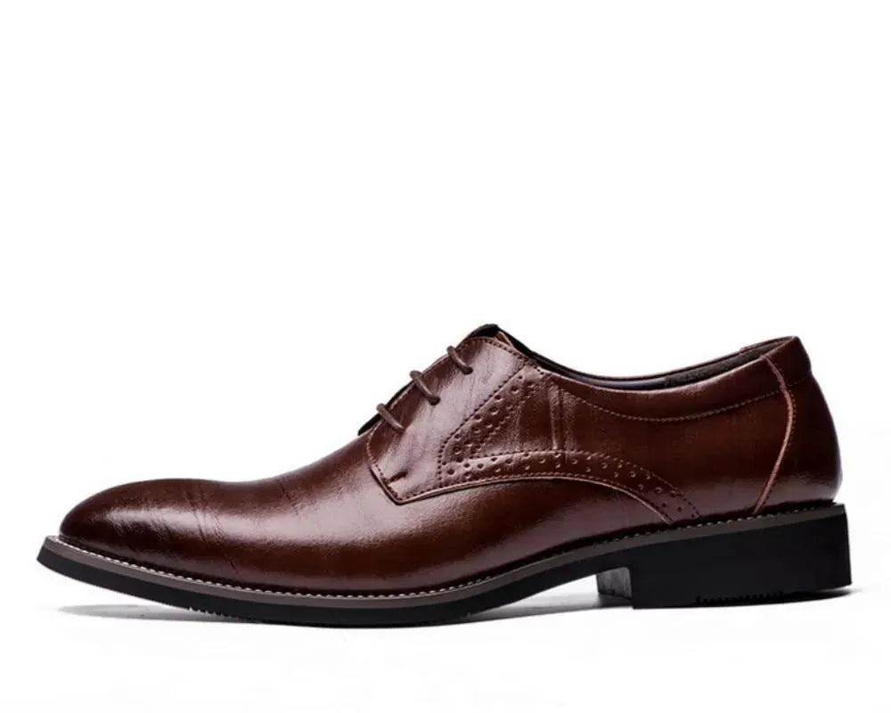 Men Dress Shoes - Wingtip Leather Shoes - Dress Shoes - LeStyleParfait