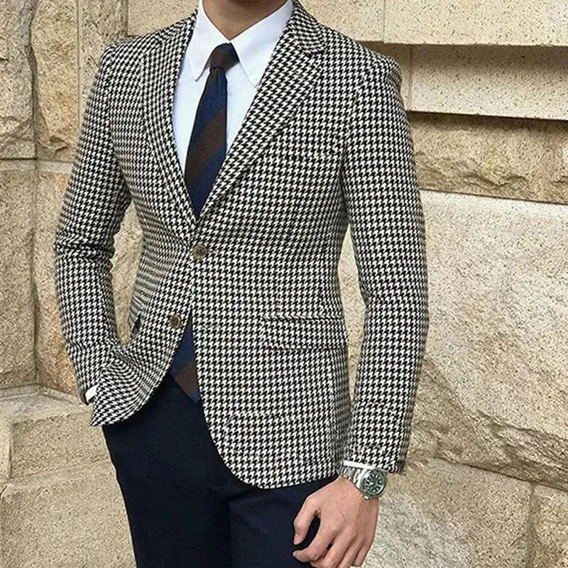 Checked Suit - Plaid Suit - LeStyleParfait fashion image
