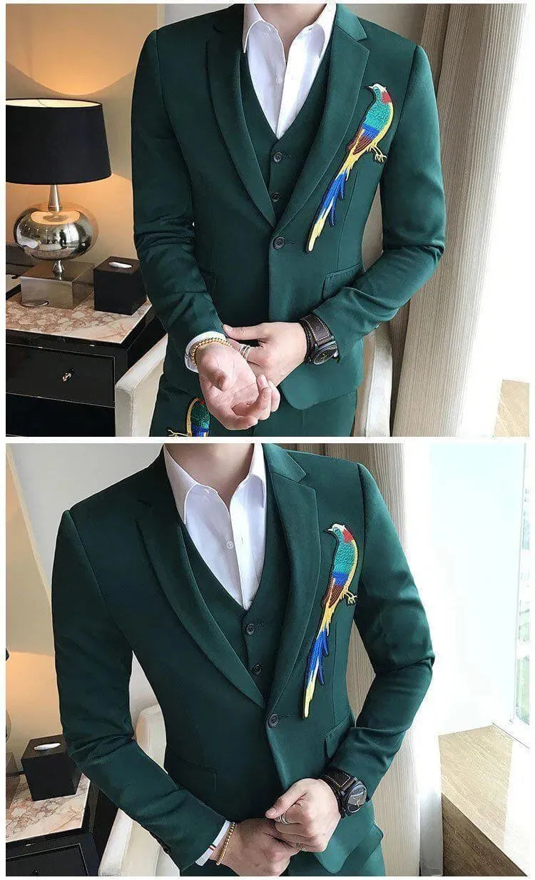 Amazon Parrot Three Piece Suit - Three Piece Suit - LeStyleParfait