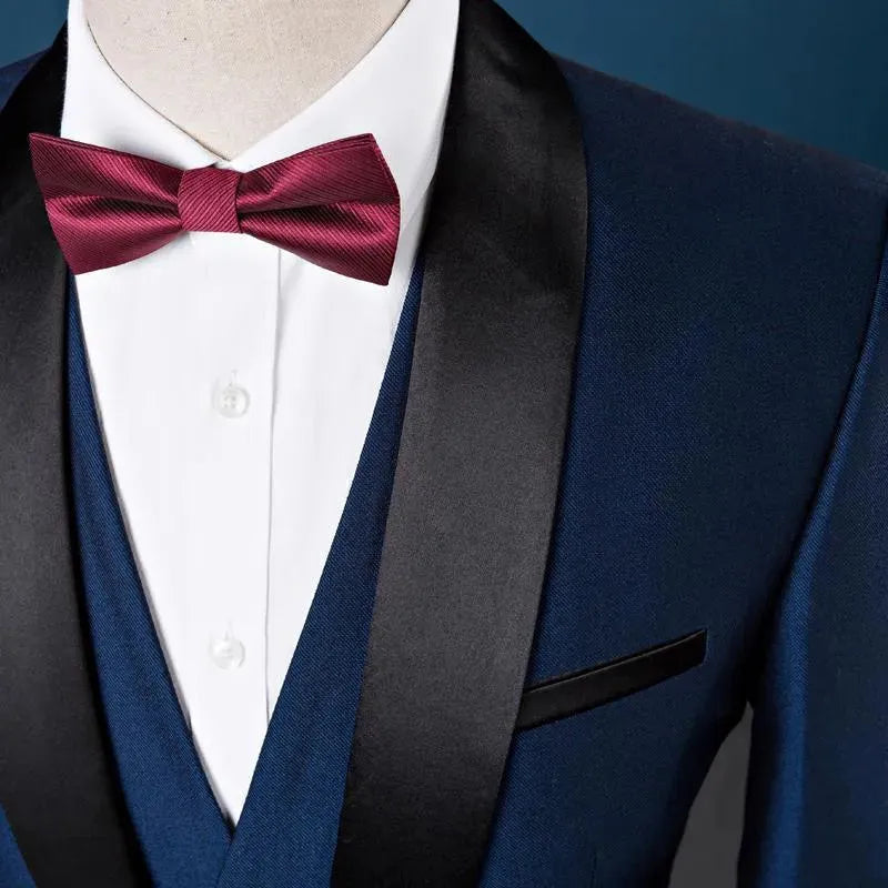 Shawl Collar Tuxedo 3 Piece Suit - Tuxedo Suit - LeStyleParfait