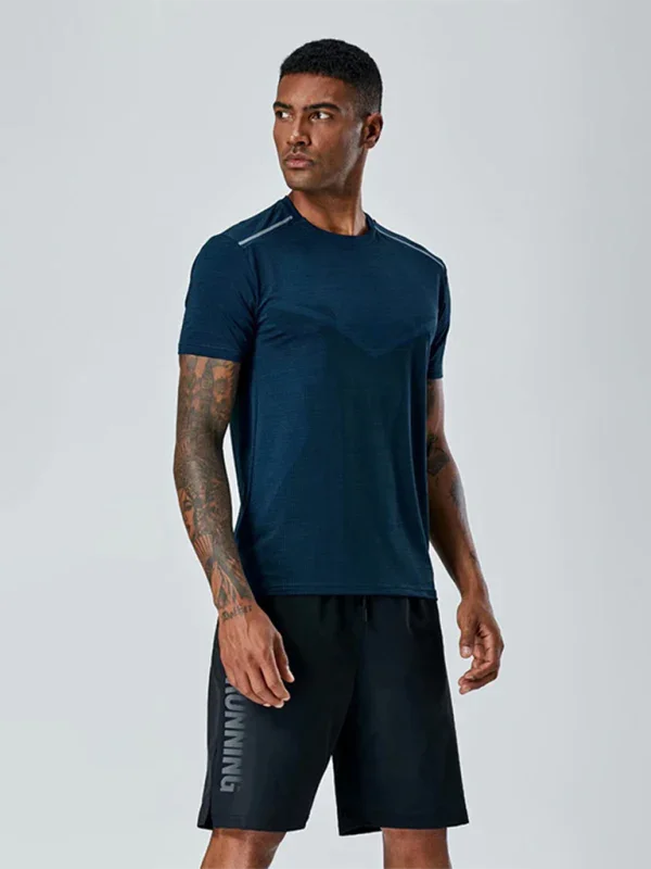 Men Green Performance Sports Tshirt-Men T-Shirt-LeStyleParfait