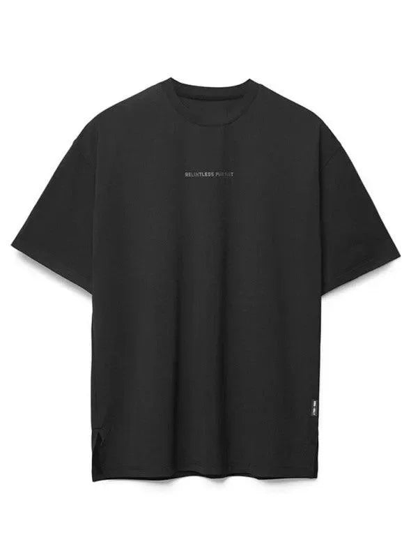 Men Green Relaxed Crew Neck Tshirt-Men T-Shirt-LeStyleParfait