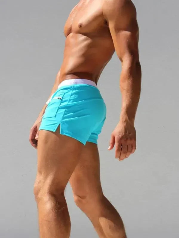 Men Navy Swim Shorts