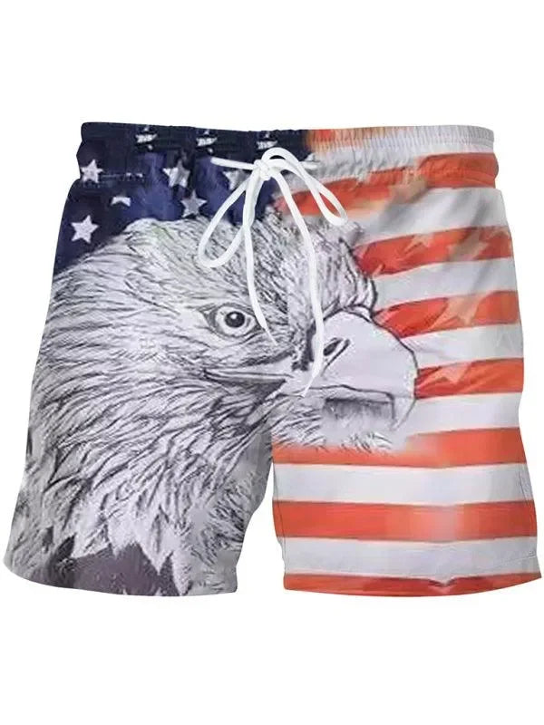 Men Patriotic Swim Shorts fashion image