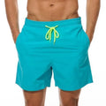 Men Pink Sporty Swim Shorts