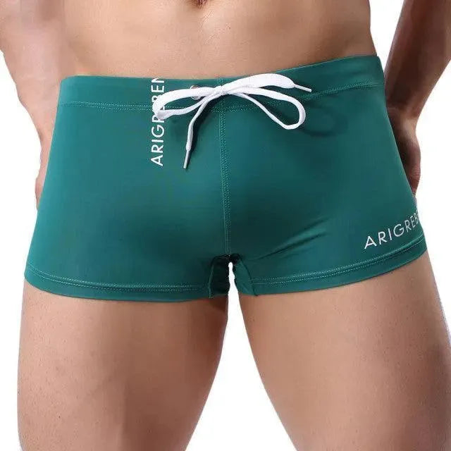 Men Red Swim Shorts