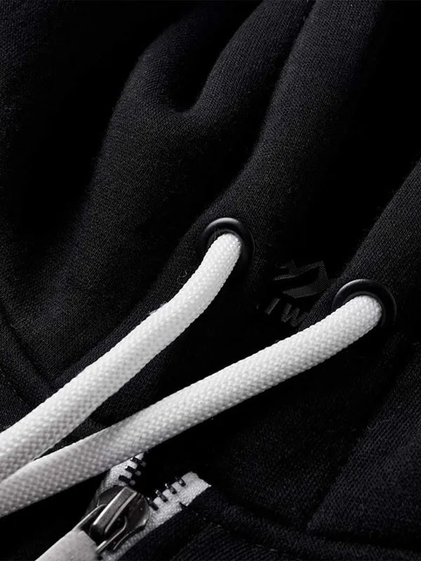 Men Regular Colorblock Hoodie Essential Style-Men Hoodie-LeStyleParfait