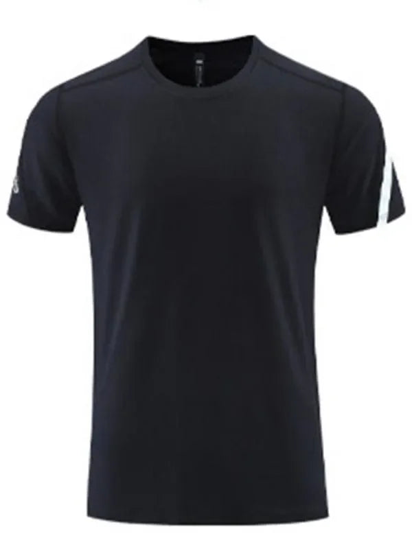 Men Relaxed Crew Neck Polyester Tshirt-Men T-Shirt-LeStyleParfait