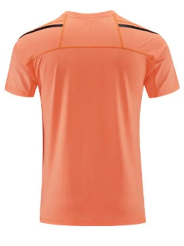 Men Relaxed Crew Neck Polyester Tshirt-Men T-Shirt-LeStyleParfait