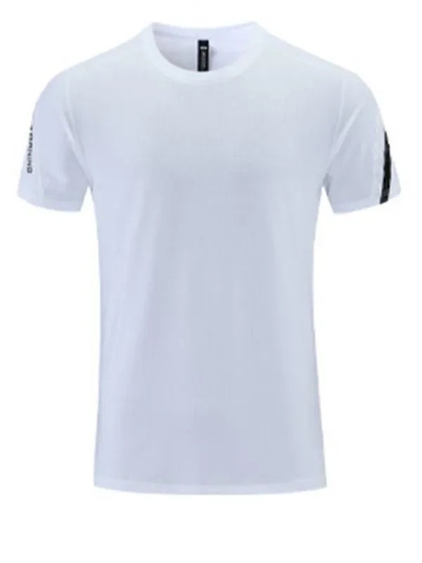 Men Relaxed Crew Neck Polyester Tshirt-Men T-Shirt-LeStyleParfait