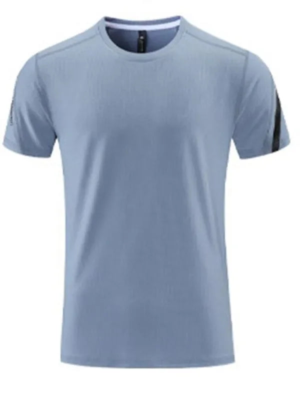 Men Relaxed Crew Neck Polyester Tshirt-Men T-Shirt-LeStyleParfait