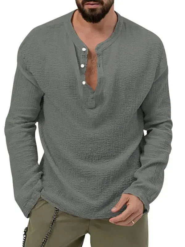 Men Relaxed Ribbed Jogger Lounge Set - Solid Jogger Two-Piece Set - LeStyleParfait