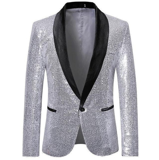 Men's Blazer Wedding Sequin Party Blazer Slim Fit - Blazer - LeStyleParfait Kenya