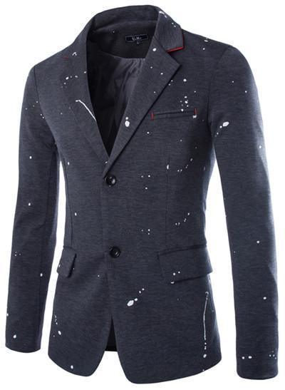 Men's Blazers Casual Slim Fit Blazer, Black, Grey, Navy Blue - Blazer - LeStyleParfait Kenya