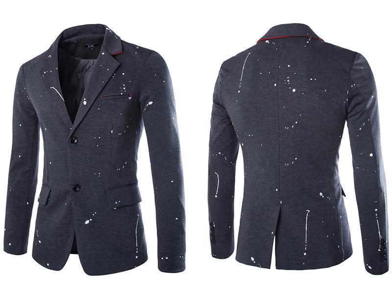 Men's Blazers Casual Slim Fit Blazer, Black, Grey, Navy Blue - Blazer - LeStyleParfait Kenya
