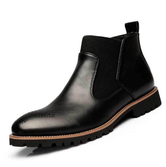 Men's Boots Ankle Martin Boots Slip-On Chelsea Boots - Shoes - LeStyleParfait Kenya