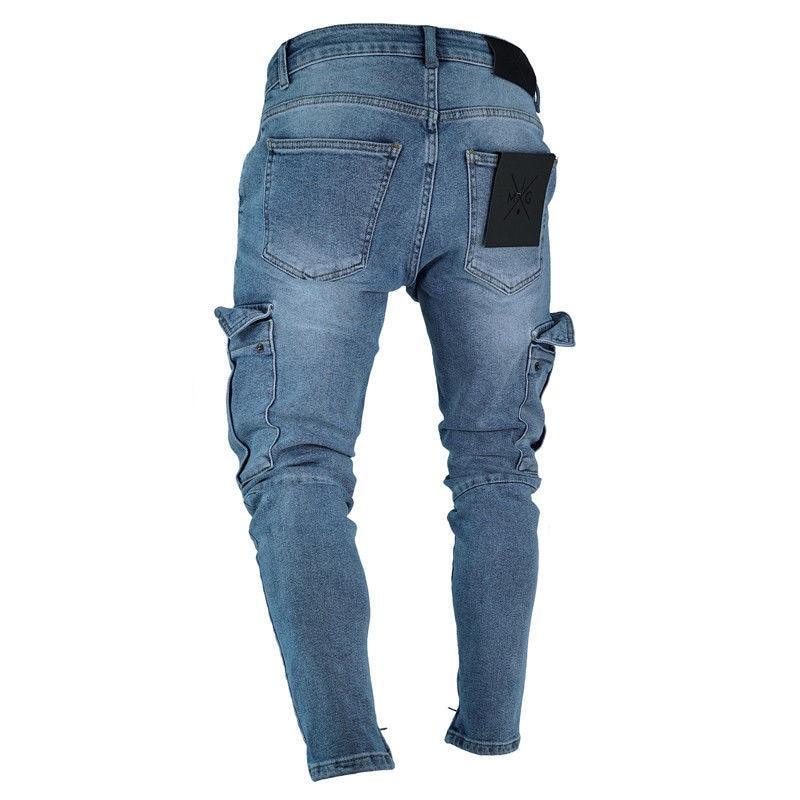 Men's Cargo Jeans Denim Pants - Pants - LeStyleParfait Kenya
