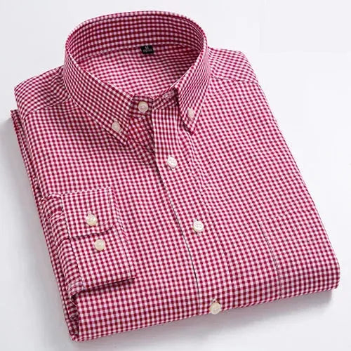 Men's Casual Check Shirt - Check Shirt - LeStyleParfait