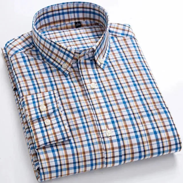 Men's Casual Checked Shirt - Checkered Shirt - LeStyleParfait