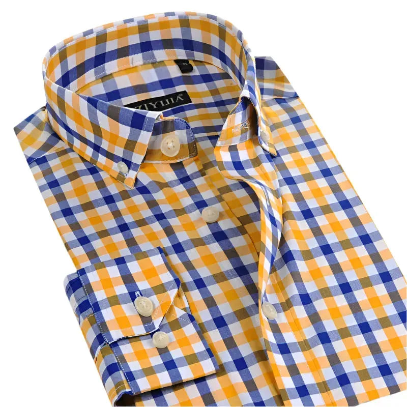 Men's Cotton Big Box Checkered Shirt - Checkered Shirt - LeStyleParfait