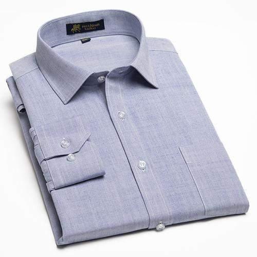 Men's Dress Shirts, Long Sleeve Cotton Blend Business Dress Shirts - Shirt - LeStyleParfait Kenya