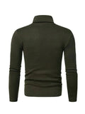 Men’s Fleece Turtleneck Pullover Sweater – Warm Knit