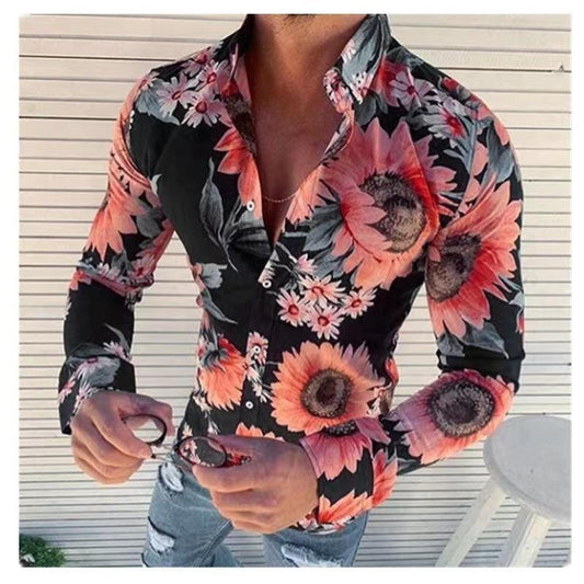 Men's Floral Casual Shirt - Shirt - LeStyleParfait Kenya